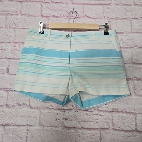 Micheal Kors Flat Front striped Shorts 3" Shorts Size 6 - Picture 5 of 8